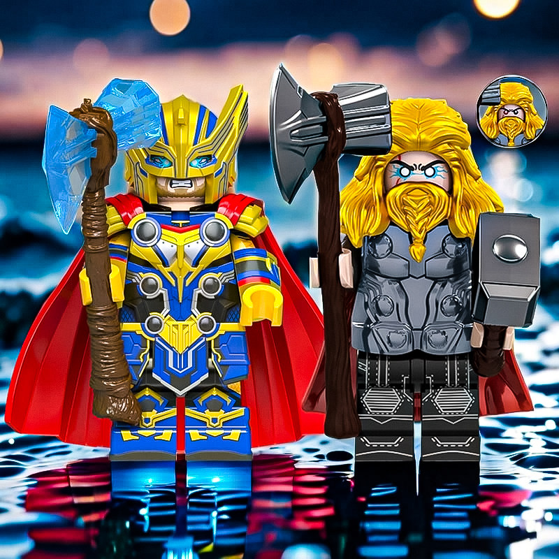 复仇者联盟雷神4雷电风暴战斧漫威第三方积木小人仔男孩拼装玩具,玩具/童车/益智/积木/模型,普通塑料积木,淘宝优惠券,粉丝福利购,淘宝优惠卷