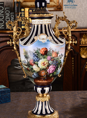 欧式风纯手工花卉内容桌面摆件