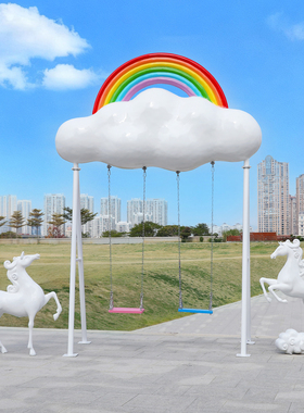 2026马年新款玻璃钢户外雕塑商场小区景区春节氛围美陈装饰品摆件