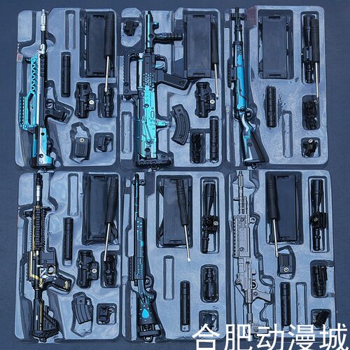 绝地大逃杀武器M24 98K QBU M416MK14 GROZA AUG皮肤金属兵器模型