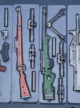 绝地大逃杀武器AWM 98K SKS QBZ M416SCAR-L AKM模型兵器道具