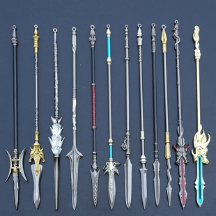 赵云吕布马超关羽张飞林冲蛇矛方天画戟龙枪火云枪黑龙枪手办武器