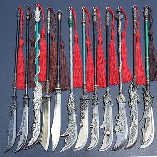 三国英雄关羽关云长青龙偃月刀杨业颜良关胜大刀手办武器模型道具