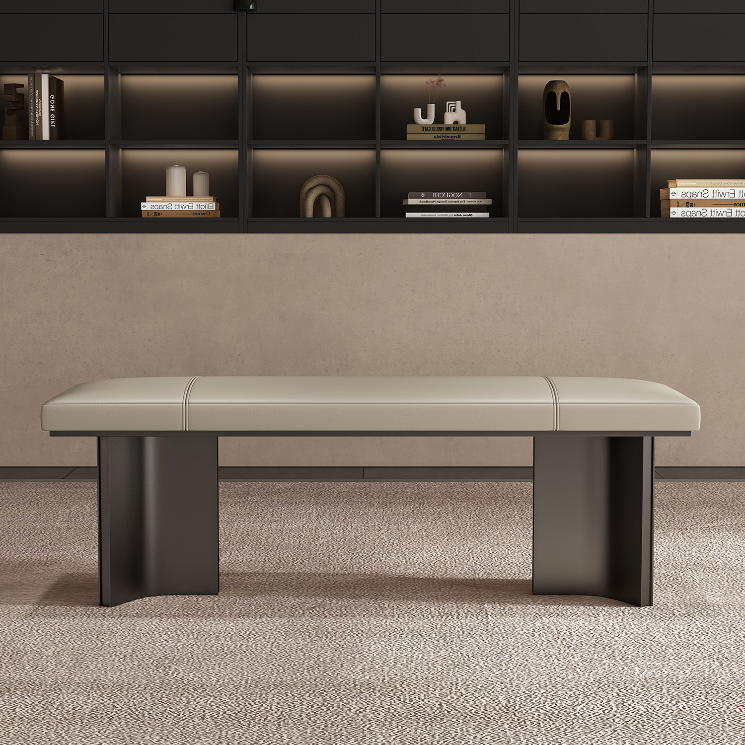 意式轻奢茶桌真皮长条凳2026新款不锈钢床尾长凳入户长条换鞋凳子,住宅家具,床尾凳/长凳,淘宝优惠券,粉丝福利购,淘宝优惠卷