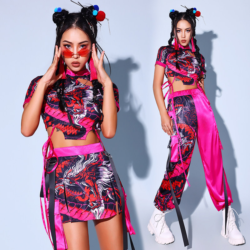 ds演出服女新款性感夜店领舞服夜场国潮dj服装酒吧gogo舞蹈服套装