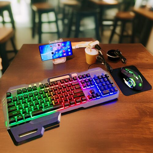 手机平板通用背光键鼠套装