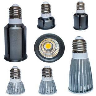 E27螺口插脚LED灯杯射灯泡COB筒灯天花轨道吊灯酒店餐饮餐厅专用