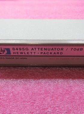 HP 8495G DC-4GHz 70dB 10dB步进 SMA 24V 射频程控步进衰减器