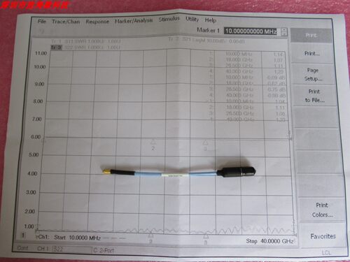 SHWCB-120-K/G/FF GPPO母-k母 12cm DC-40GHz 射频同轴 连接电缆