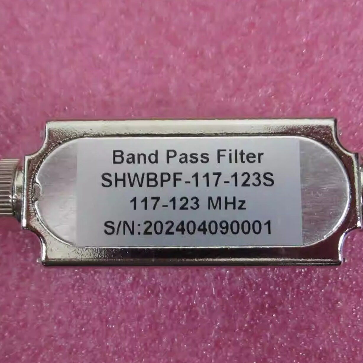 SHWBPF-117-123S 117-123MHz&nbsp;SMA母&nbsp;1W 射频微波同轴带通滤波器
