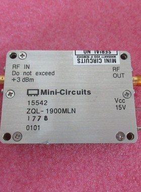Mini ZQL-1900MLN 1850-1910MHz 27dB增益 26dBm 射频微波 放大器