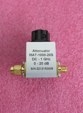 MAT-1000-20S DC-1GHz 0-20dB SMA 射频微波同轴连续可调衰减器