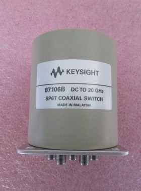 全新 87106B Agilent DC-20GHz 24V SMA SP6T 射频微波同轴开关