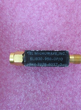 K&L进口 5L1B30-950-OP/O DC-950MHz 射频微波同轴低通滤波器