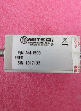MITEQ AM-1598 1-2000MHz 34dB 16dBm NF4.5dB 射频低噪声放大器