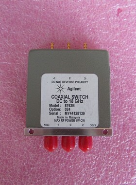 Agilent 8762B 24V 18GHz 1W SMA SPDT 带负载 射频 同轴开关
