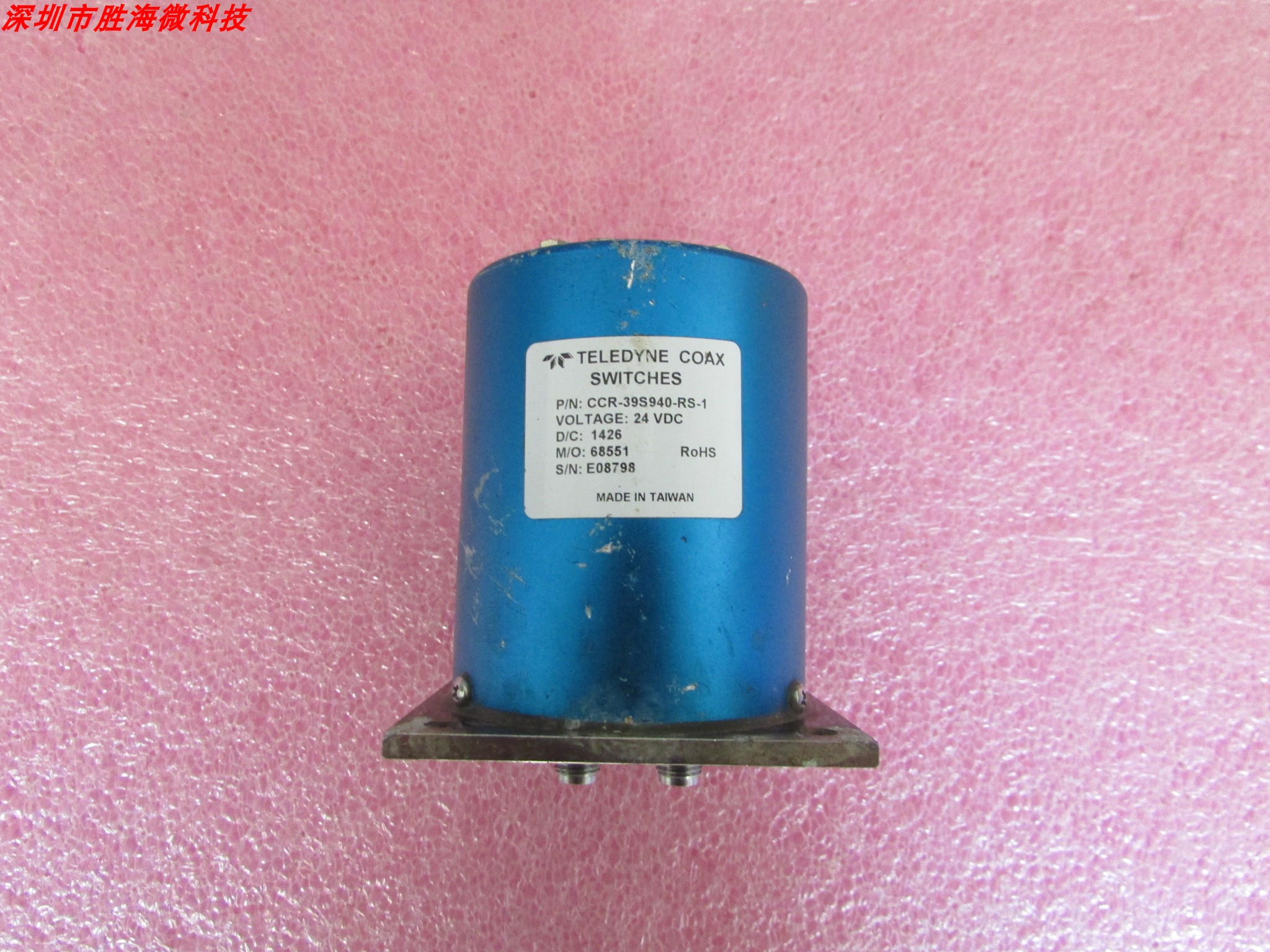 TELEDYNE CCR-39S940-RS-1 SP4T 18GHz SMA 射频微波同轴开关