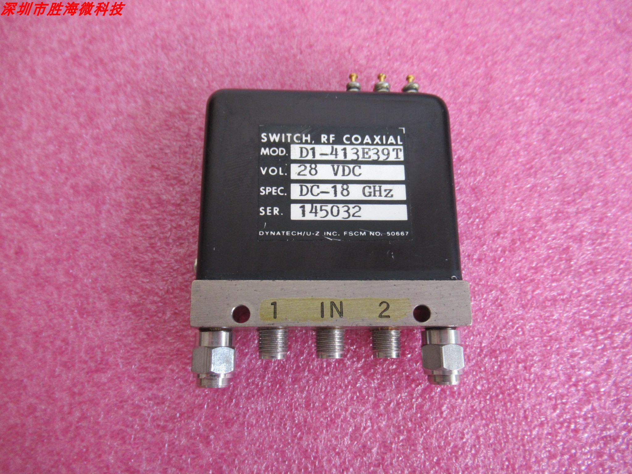 D1-413E39T28VSPDT同轴开关