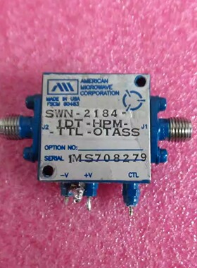 AMC进口 0.5-18GHz SMA母 SPST TTL控制 15ns 5V 射频电子开关