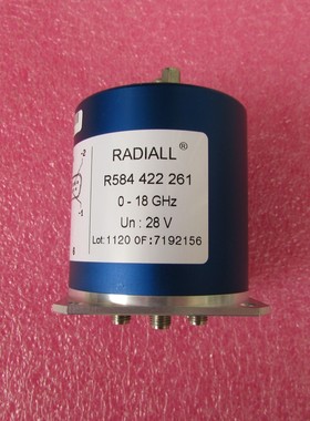 Radiall R584422261  SP6T 18GHz SMA 28V 射频微波同轴开关