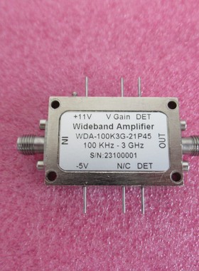100KHz-3GHz 45dB增益 21dBm 0-30dB VGC 射频微波增益控制放大器
