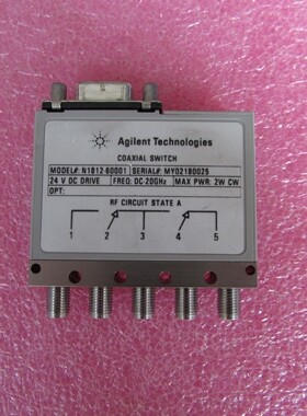 Agilent N1812-60001 DC-20GHz SP4T 24V 射频同轴 转换切换 开关