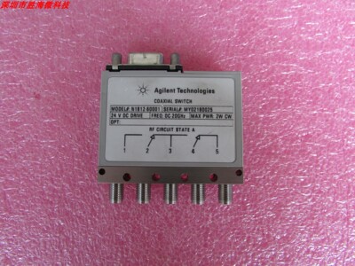 Agilent N1812-60001 DC-20GHz SP4T 24V 射频同轴 转换切换 开关