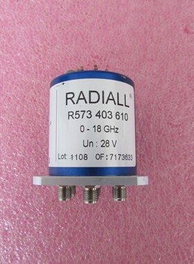 Radiall R573403610 DC-18GHz 100W 28V SP6T 射频微波同轴开关