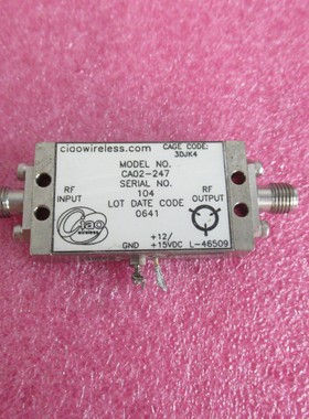 Ciaowireless进口 443-2455MHz 30dB增益 30dBm功率 射频放大器