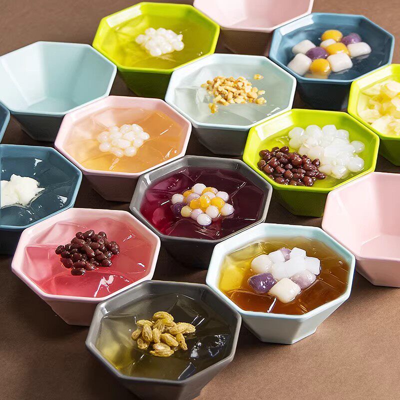 彩色密胺创意火锅店甜品碗冰粉碗糖水碗布丁芋圆烧仙草碗商用自助