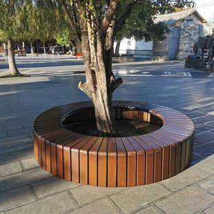 思地美围树椅围树凳户外幼儿园树围凳定制树坑围树椅户外树凳