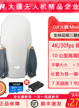 DJI大疆Mini2便携折叠四轴无人机 4K高清航拍  5级抗风