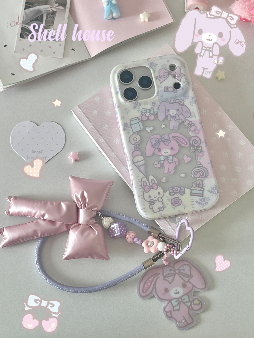 壳壳屋Shell house原创可爱芋泥耶啵啵兔imd双层肤感磨砂二合一手机壳17pro/16promax等