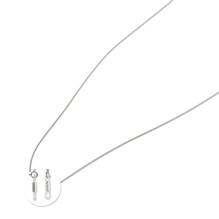 日本pt850金铂金眼镜链盒仔链合仔链挂脖链｜宽0.70mm 长70cm