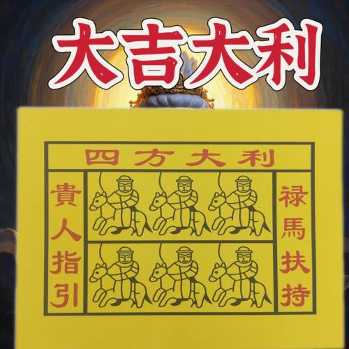 大吉大利四方大利一包也30张火供纸 张张一样