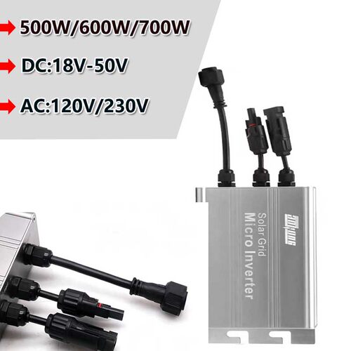 500W600W700W防水太阳能逆变器并网微型逆变器太阳能光伏发电
