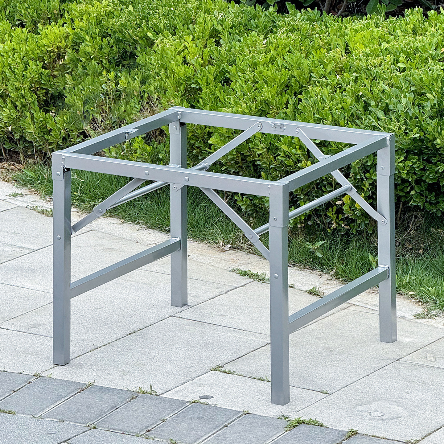 轻便 桌架子 可折叠桌子腿 方形折叠桌腿支架 饭桌腿 桌架 餐台脚