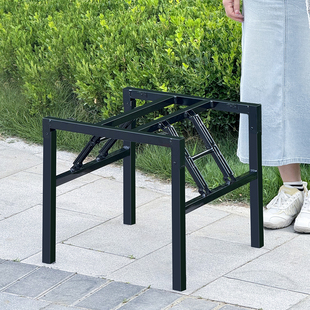 小方桌腿支架 折叠桌脚架子餐桌脚 正方形桌架子 四方桌子腿支架