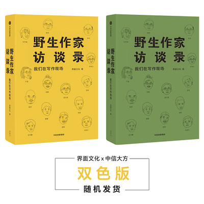 【双色板随机发货】野生作家访谈录我们在写作现场 界面文化文学理论 多面写作样式 纯文学写作 中信出版社