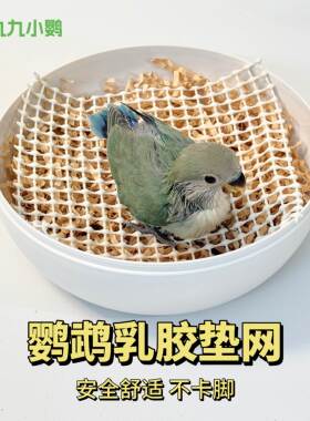 九九小鹦鹦鹉雏鸟专用鹦鹉乳胶垫网超软乳胶可裁剪通用款乳胶站网