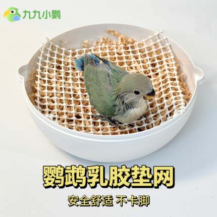九九小鹦鹦鹉雏鸟专用鹦鹉乳胶垫网超软乳胶可裁剪通用款乳胶站网