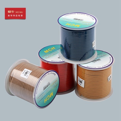 diy米兰线男女款加芯黑红项链绳