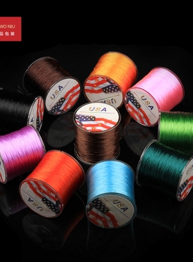 3RBTL300米扁弹力线 手串绳穿珠线串珠绳手链线接发水晶文玩佛珠