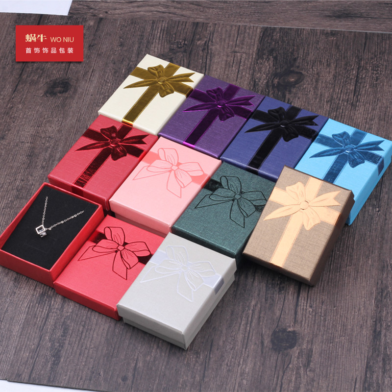7XZH首饰包装盒压痕蝴蝶结盒子饰品吊坠收纳盒戒指盒可定LOGO,饰品/流行首饰/时尚饰品新,首饰盒,淘宝优惠券,粉丝福利购,淘宝优惠卷
