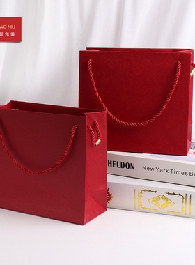 01STD拉丝手提袋购物袋礼品袋首饰包装纸袋珠宝收纳袋可定LOGO