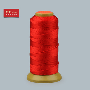 金三鱼12股大红色塔线流苏线玉挂绳编织线锦纶线手编绳项链绳线