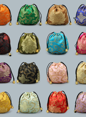 8JN锦囊古风包佛珠手串袋文玩袋包装袋锦囊小锦袋香囊可定制LOGO