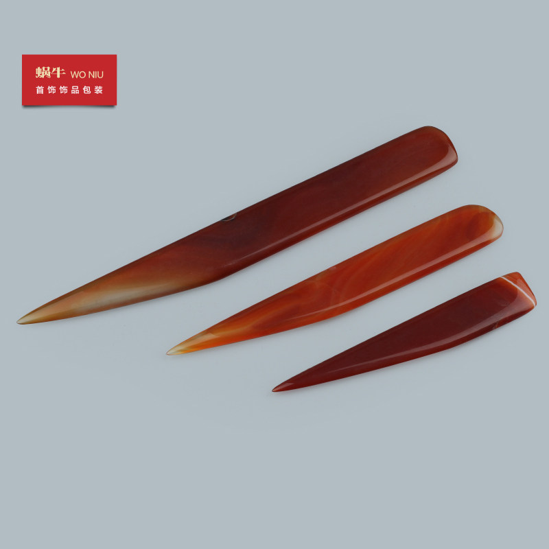 27pg玛瑙刀压葫芦玛瑙抛光片金银器首饰保养玛瑙石刀 抛光打磨刀