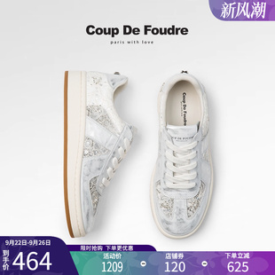 女厚底百搭休闲鞋 CDF女鞋 网纱真皮厚底乐福鞋 秋季 轻奢时尚