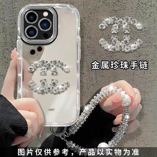 简约英文补妆镜手机壳